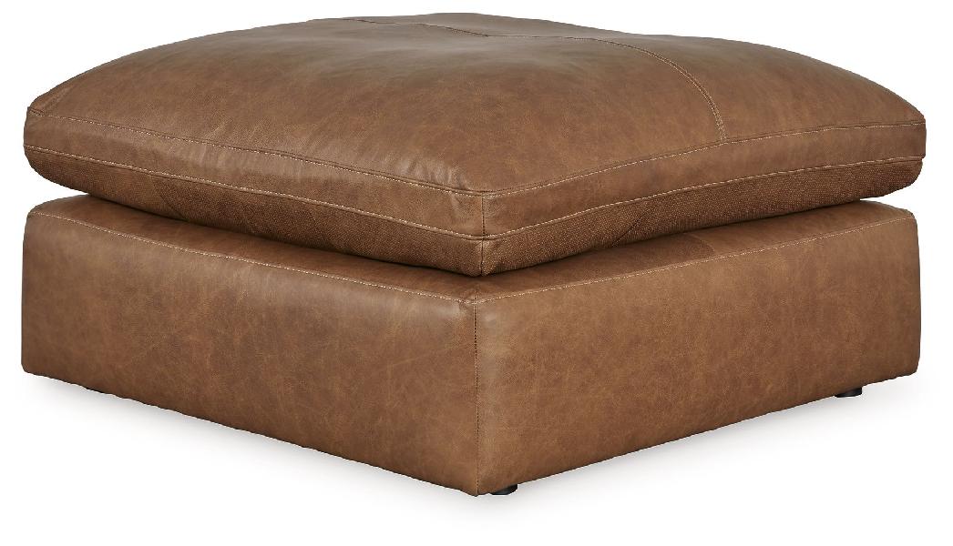 Image of Emilia - Oversized Accent Ottoman - Caramel