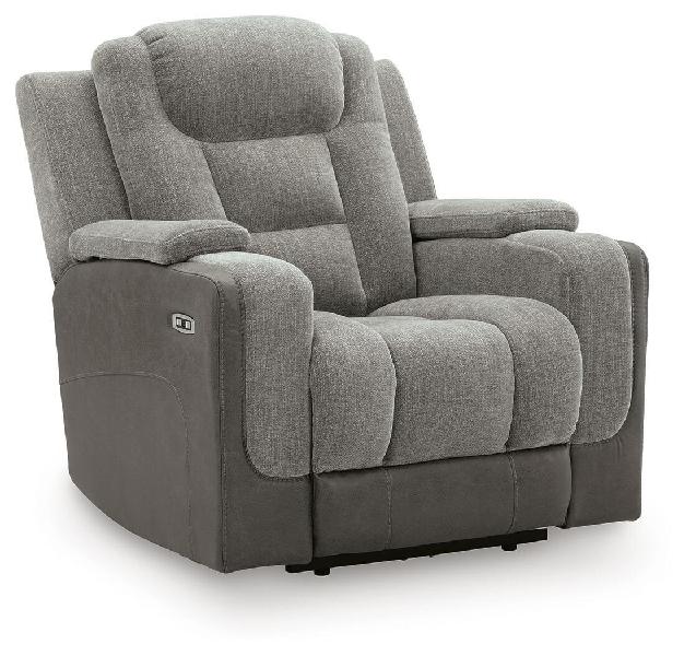 Image of Mixed Motion - Power Recliner With Adjustable Headrest - Shadow
