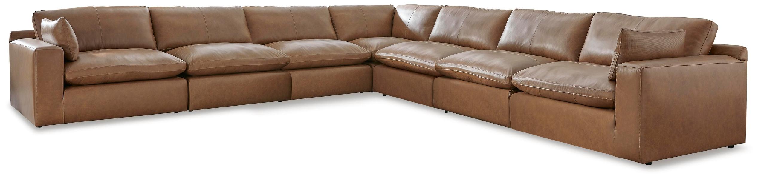 Image of Emilia - 7-Piece Sectional - Caramel