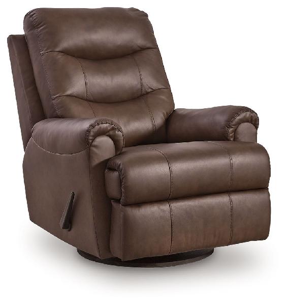 Image of Flynwood - Swivel Glider Recliner - Espresso