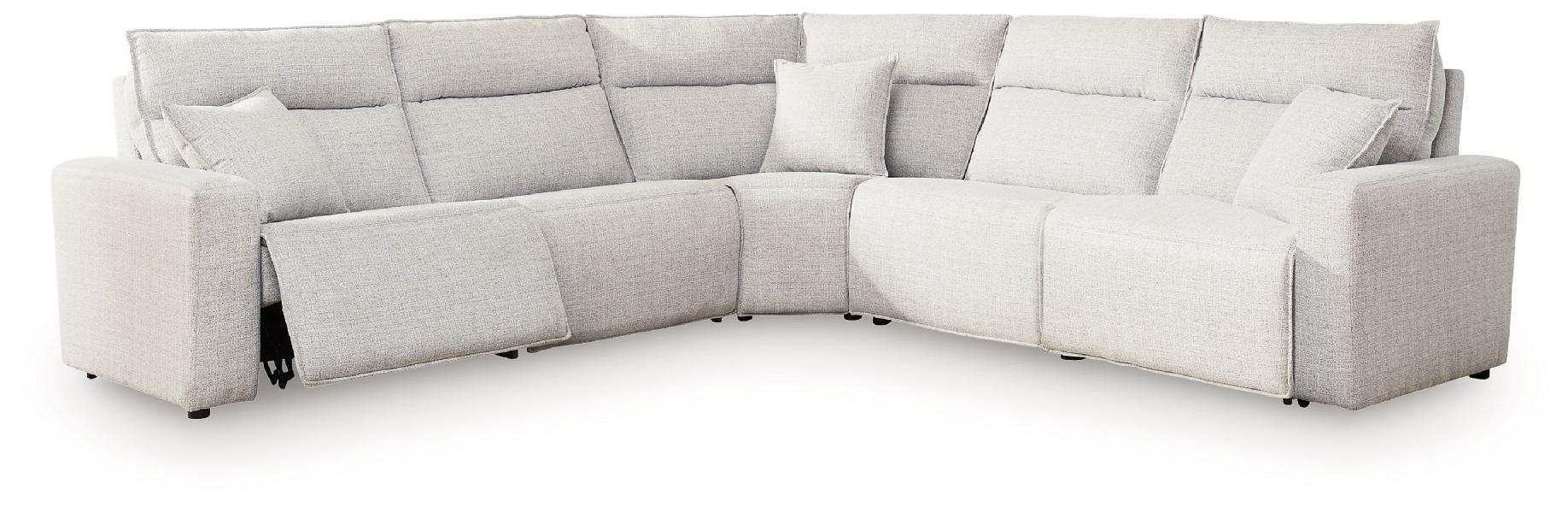 Image of Modmax II - 5-Piece Power Reclining Sectional - Stone