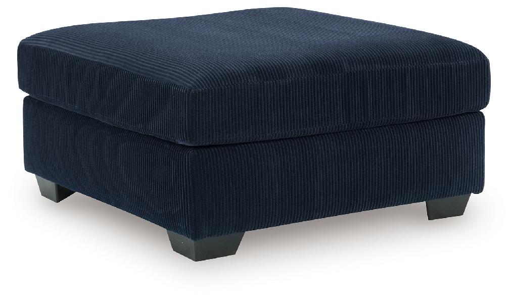 Image of SimpleJoy - Oversized Accent Ottoman - Navy