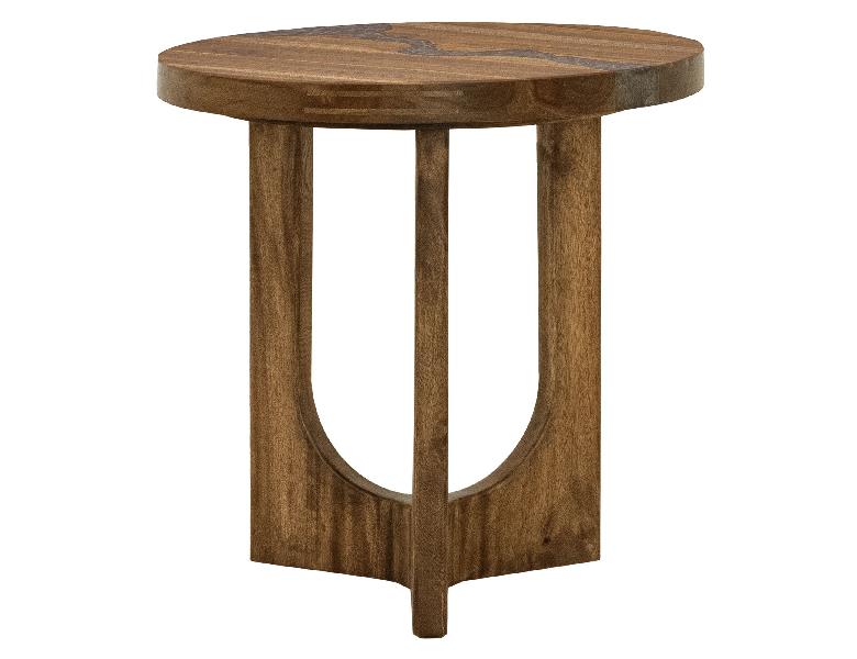 Image of Silver - End Table - Brown