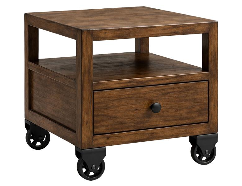 Image of Oslo - Chairside Table - Brown