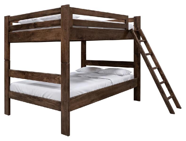 Image of Forte - Full Over Full Bunk Bed - Brown