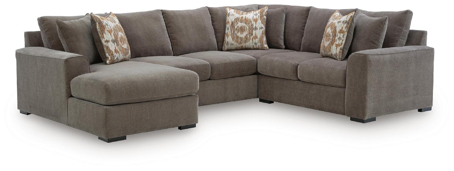 Image of Larson Levee - 3-Piece Sectional With LAF Corner Chaise - Espresso