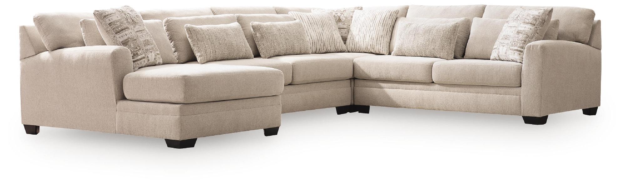 Image of Mandi Point - 4-Piece Sectional With LAF Corner Chaise - Marble